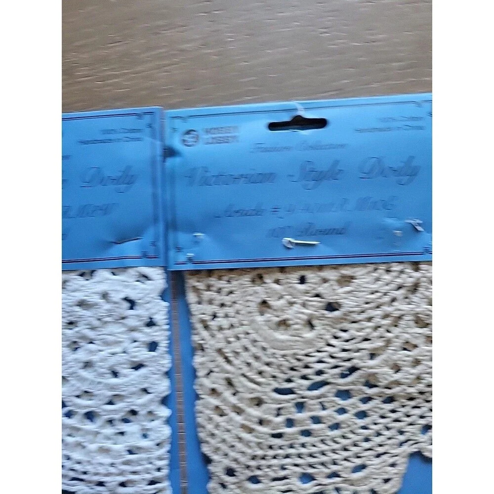 2 Victorian Style Crochet Doily 8